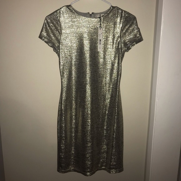 Alice + Olivia Metallic Body-Con Dress - Picture 4 of 5